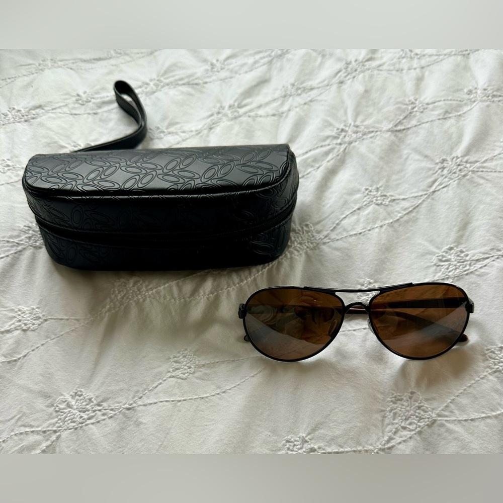 Oakley Brown Aviator Sunglasses